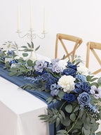 MISSPIN 9FT Eucalyptus and Willow Leaf Garland,Artificial Flowers Fake Flower Peony Rose Vine Greenery Decorative Wall Hanging Plant for Wedding Arch Door Arrangement Party Decor - Image 2