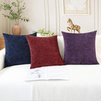 CaliTime Decorative Couch Throw Pillow Covers 26 X 26 Inches Navy Blue - Image 5