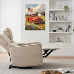 July 4th Patriotic Canvas Wall Art 4th of July USA Decorations American Flag and Old Red Truck Picture Wall Decor Independence Day Home Decor 24x32in - Image 3