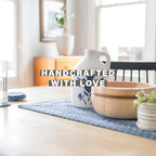 Homespice Denim Braided Table Runner Ideal as Dining Runner, Rect 11x36 - Image 2