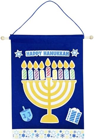 The Dreidel Company Hanukkah Banner Craft Kit - Make Your Own Hannukah Banner (12-Pack) - Image 2