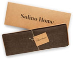Solino Home 100% Pure Linen Placemats Brown, Athena 14 x 19 in, Set of 4 - Image 4