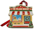 Wallace 2025 Gold-Plated Enamel Christmas Village Bakery Ornament - 2nd Edition Annual Collectible Series - 24K Gold Back, Dated, Gift Box and Velvet Pouch Included by Wallace