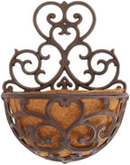 Esschert Design USA BPH51 Half Round Cast Iron Wall Planter - Image 6