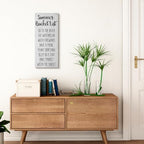 Stupell Industries 'Summer Bucket List Casual Sign'| Canvas Art - Image 3