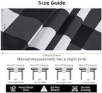 Cupuamon Fabric Checkered Table Runner 12 Pack Waterproof Gingham Table Runner 14W x 108L Buffalo Check Table Runners for Parties Kitchen Dining Wedding Banquet (Black and White) - Image 4