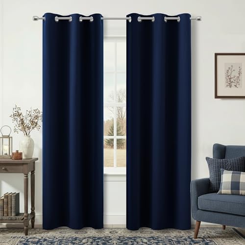 KOUFALL Boys Kids Small Curtains for 36 Inch Wide Window,Narrow and Long Thermal Insulated Light Blocking Heat Block Curtains for Living Room Bedroom,38 x 84 Inch Length 2 Panels by KOUFALL