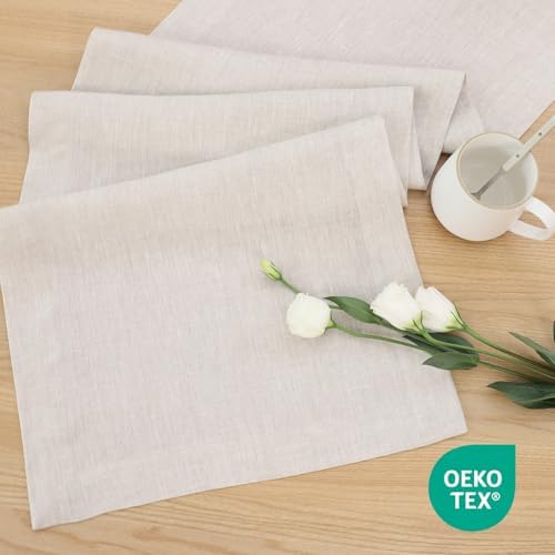 Linen Table Runner 72 Inches Long, 100% French Linen Table Runners - Image 4