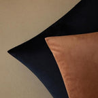 JUSPURBET 28x28 Euro Velvet Throw Pillow Covers Set of 2,Mocha Mousse - Image 5