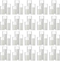 Shihanee 120 Pcs Pillar Candles and Glass Cylinder Vases Clear Cylinder Holders for Slim Pillar Candles Table Decoration (White) by Shihanee