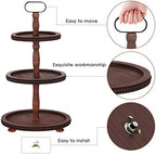 Urban Deco Wooden Tiered Tray 3-Tier Decorative Tray Stand Serving Tray - Image 4