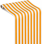 AmazingSpark Striped Table Runner Roll,Orange,50' Long X 16" Wide by Unknown