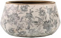 Ceramic Planter Pot, Grey Flower Pot with Drainage Hole, 10in by Unknown