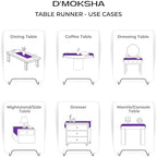 Classic Linen™ by D'Moksha, Black Table Runner 60 Inches, 100% Pure Linen, Coffee Table Runner, 14 x 60 Inch for Dresser Tables- Fall, Weddings, Outdoor Hosting - Image 5