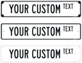 Custom Street Sign, Personalized Novelty Road, Blue Border, Christmas by SigoSigns