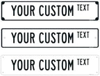 Custom Street Sign, Personalized Novelty Road, Blue Border, Christmas by SigoSigns