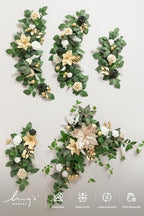 Ling's moment Christmas Artificial Flower Garland Wedding Arch 6 FT - Image 5