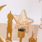 Ramadan Lantern Lights,Ramadan Candle Lantern,Eid Mubarak LED Lamp,Ramadan Hanging Lantern Decorations for Home Style 20 - Image 5
