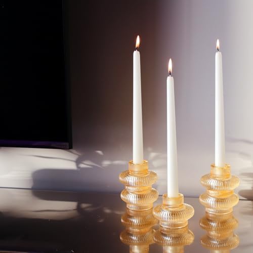 VOHO 12pcs Gold Candlestick Holders for Fall Thanksgiving Christmas Decor - Image 6