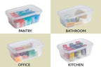 Rubbermaid Cleverstore Home/Office 6 Quart Clear Plastic Storage Tote Container Box Bin with Lid for Garage or Basement, (12 Pack) - Image 6