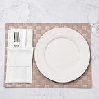 Restaurantware Rectangle Sand Woven Placemat, 16 x 12 in, 6 Pack - Image 4