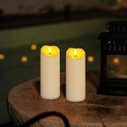 Homemory 3x8 Waterproof Flameless Candles, Remote Timer, Ivory, Set of 4 - Image 4