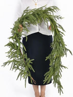 Artificial Norfolk Pine Garlands，(2, 6FT) Ft Tree Christmas Decor - Image 5