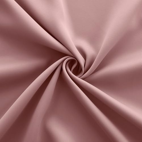 KOUFALL Mauve Dusty Rose Curtains for Bedroom Living Room 63 Inch Length,Blackout Room Darkening Grommet Window Boho Curtains 2 Panels - Image 6