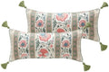 ISAENNE French Linen Rectangle Throw Pillow Cover,Set of 2,20"x12"-Daffy B by Isaennehomedecoration