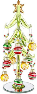 8'' Glass Christmas Tree Tabletop Decoration by Unknown