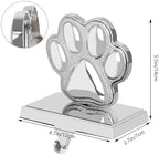 Hxezoc 2 Pack Dog Paw Christmas Stocking Holders 3D Silver Metal Mantel Pet Paw Stocking Hangers for Christmas Fireplace Mantel Decorations Christmas Holiday Supplies - Image 2