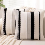 Boho Throw Pillow Covers Decorative Neutral Farmhouse Pillow case by Unknown