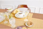 Solino Home 100% Pure Linen Placemats Mustard, Athena 14 x 19 in, Set of 4 - Image 3