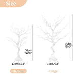 NUPTIO Artificial White Tree Branch for Christmas, Wedding, 22.8 Inch - Image 5