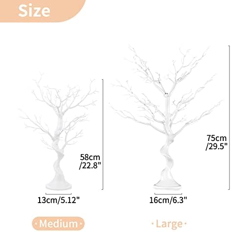 NUPTIO Artificial White Tree Branch for Christmas, 22.8 Inch, 2 Pcs - Image 5