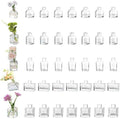 Glasseam Mini Bud Vase in Bulk 40: Clear Small Flower Vase for Centerpieces by Glasseam