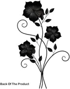 POBKING Enchanting Leaves Wall Art - Metal Leaves & Flowers Over Door, Black Metal, The Door Wall Decor (HG-UUGM-ENQ9) - Image 2