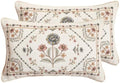 ISAENNE Designer Linen Throw Pillow Cover,Set of 2,20"x12"-Cornucopia B by Isaennehomedecoration