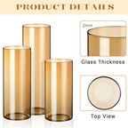 Shihanee 36 Pillar Candles,2.6'' X 4.7'', 5.9'', 7.9'',Amble,Ivory - Image 4