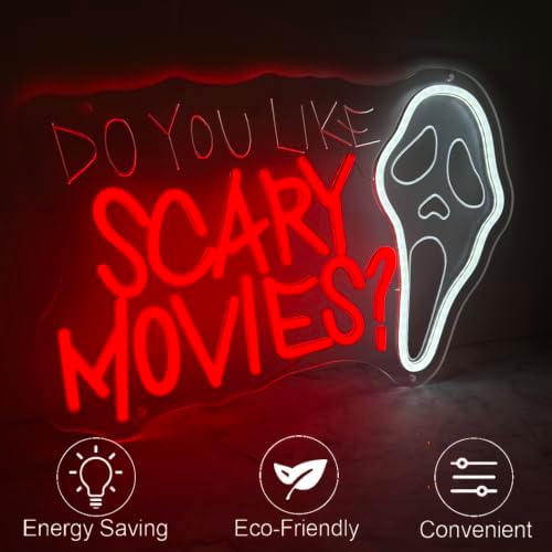 Do You Like Scary Movies Neon Sign Halloween Led Sign - Image 2