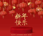 12x10ft Fabric Chinese New Year Backdrop Red Lanterns Lunar New Year Photography Background Traditional Chinese Character Backdrops for Chinese New Year Party Decorations Photoshoot Props - Image 4