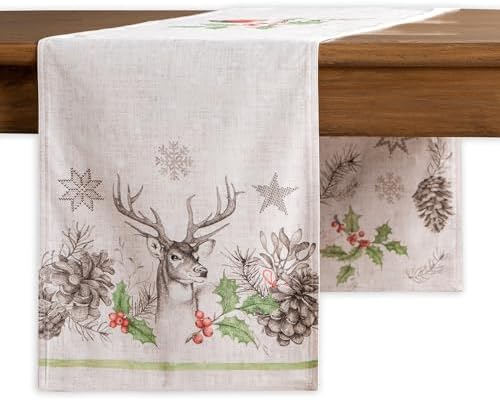 Maison d' Hermine Table Runner 100% Cotton 14.50" x 72" (Double Layer) by MaisondHermine