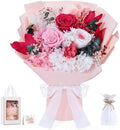 Lewondr Preserved Flowers Bouquet, Pink Roses Forever Flowers for Delivery by Lewondr