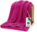 Bedsure Soft Twin Blanket for Bed Decor Gifts Hot Pink 60"x80" by BEDSURE