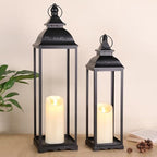Large Decorative Candle Lanterns, 2Pcs Floor Lanterns for Indoor Outdoor by LOVELIGHTLOVELIFE
