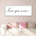 ZZJJHYWGQ Love You More Wall Decor Art, White, 40''×15'' - Image 6