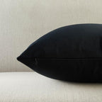 JUSPURBET 28x28 Euro Velvet Throw Pillow Covers Set of 2,Black - Image 6
