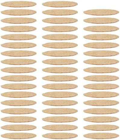 50 PCS Round Woven Placemats, 12 Inch Natural Water Hyacinth Table Mats - Image 3