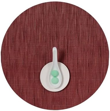 Chilewich Bamboo Placemats Set of 4, Round Woven Placemats by Chilewich
