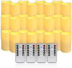 24-Pack LED Flameless Candles with Remote Control - Perfect for Home, Parties, and Special Occasions - Create a Magical Ambiance Effortlessly(Three Sizes). - Image 3